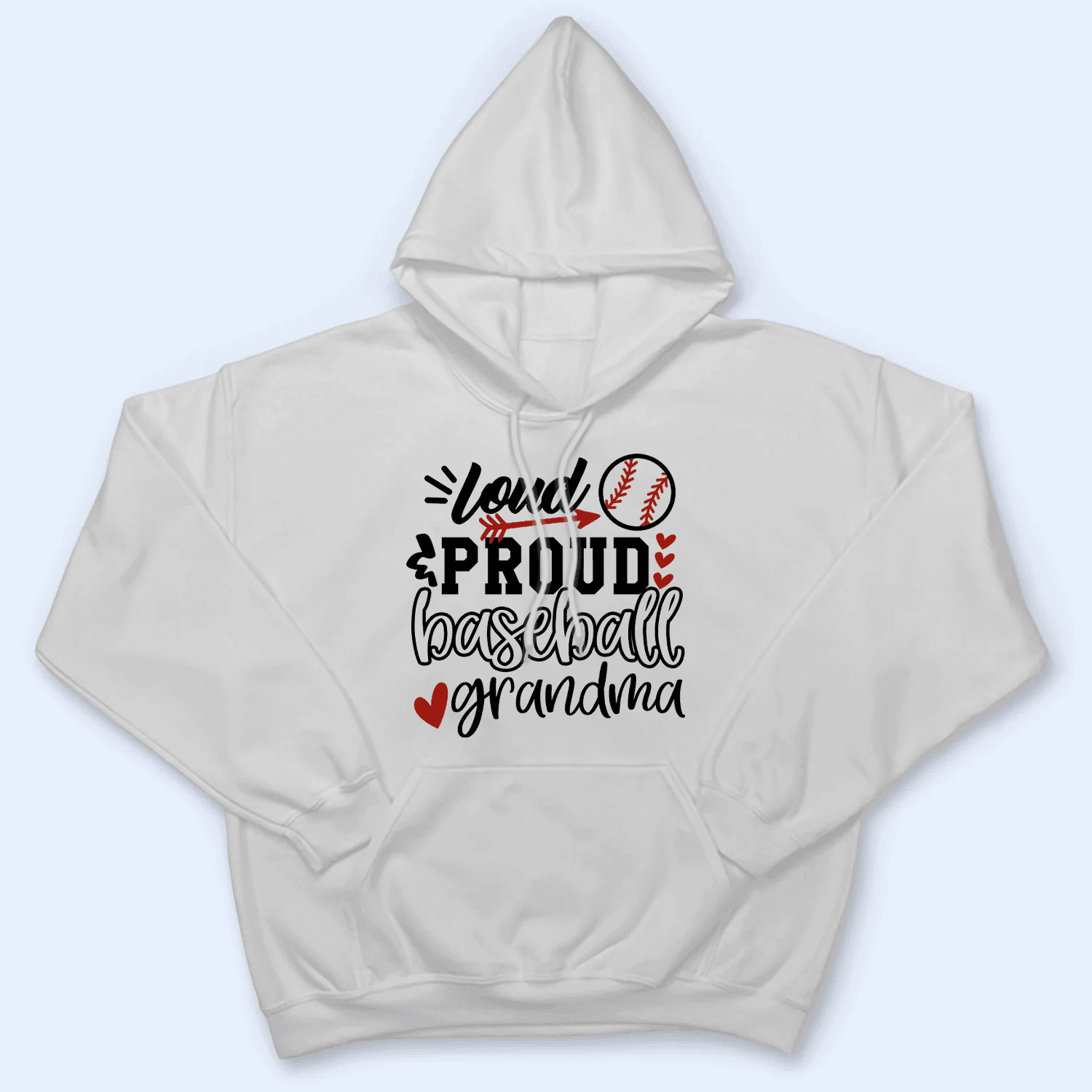 Loud Proud Grandma Heart - Personalized Custom T Shirt Loud Proud Grandma Heart - Personalized Custom T Shirt