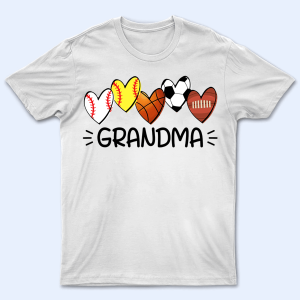 Multiple Sport Heart – Personalized Custom T Shirt