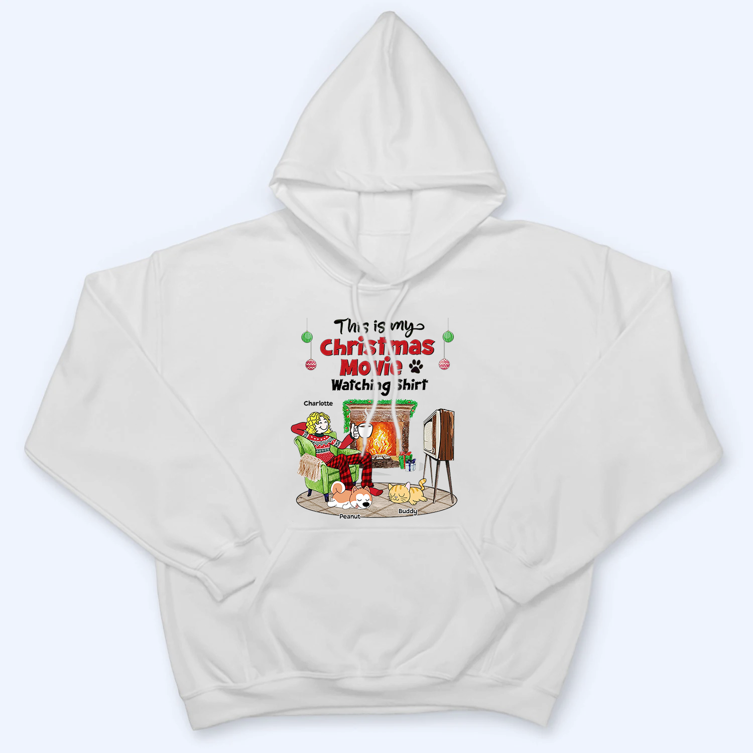My Christmas Movies Watching Dogs Cats - Personalized Custom T Shirt My Christmas Movies Watching Dogs Cats - Personalized Custom T Shirt