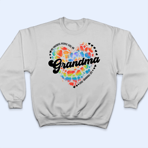 My Favorite People Call Me Grandma Heart - Personalized Custom T Shirt 4 My Favorite People Call Me Grandma Heart Personalized Custom T Shirt 5