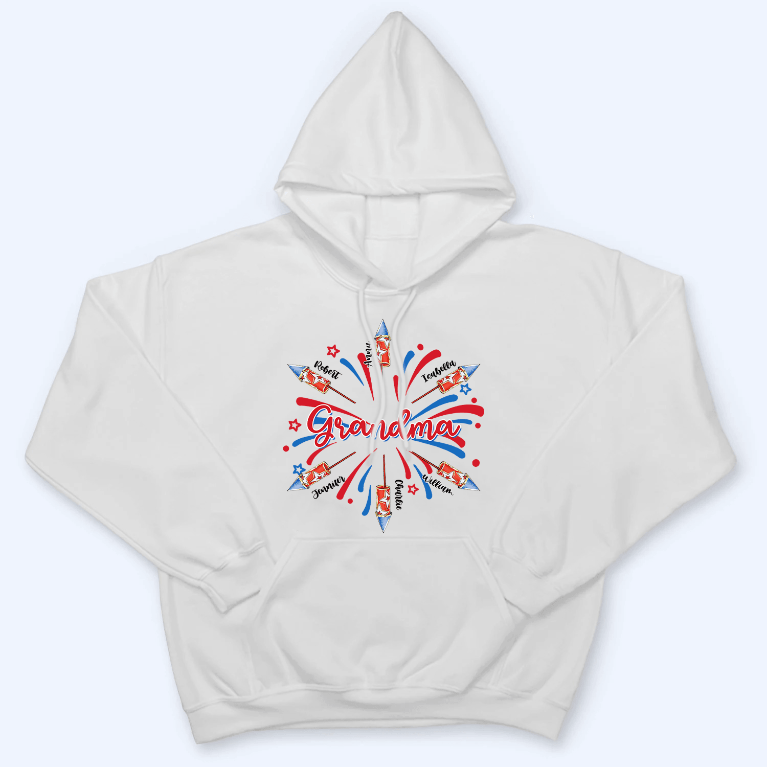 Patriotic 4th of July Grandma With Grandkids Names Patriotic 4th of July Grandma With Grandkids Names