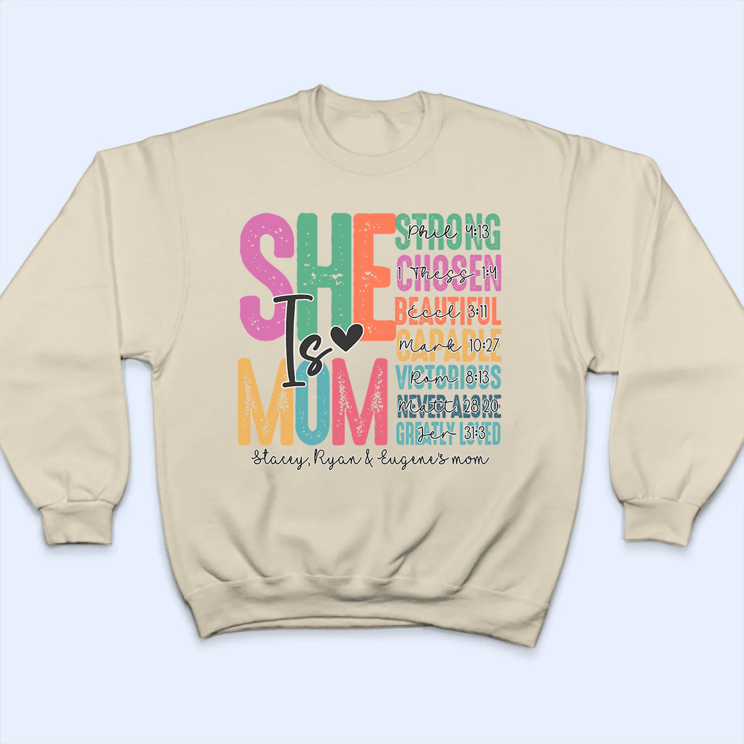 She is Mom, Bible Verse Personalized Gift For Mom She is Mom, Bible Verse Personalized Gift For Mom