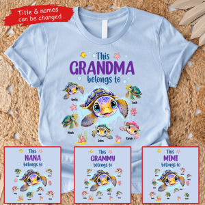 This Grandma Belongs To Summer Turtles