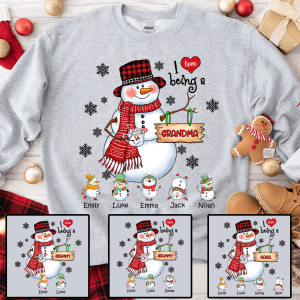 Up to 16 Kids – Snowman Christmas Grandma Up to 16 Kids – Snowman Christmas Grandma