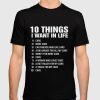 10 things I want in life car and more cars shirt