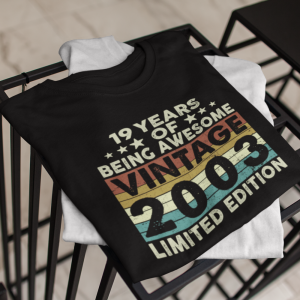 19 years of being awesome vintage 2003 limited edition shirt
