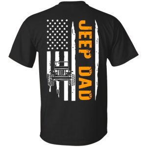 American flag Jeep dad shirt