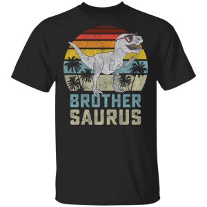 Brothersaurus t-rex dinosaur shirt