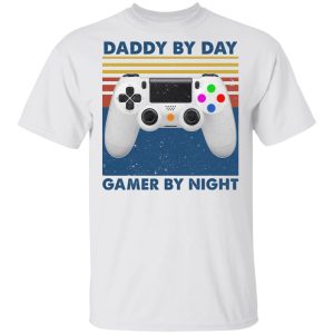 Controller daddy by day gamer by night shirt