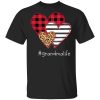 #Grandmalife shirt striped leopard Buffalo plaid printed splicing heart valentine’s day shirt grandma life shirt