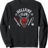 Hellfire club skull black sweatshirt