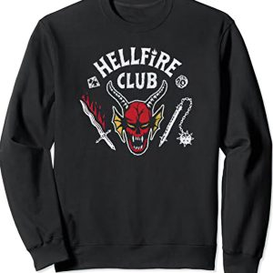 Hellfire club skull black sweatshirt