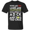 Rose are red limes are chartreuse Greg Abbott’s a dck shirt