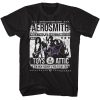 Aerosmith – Poster – American Classics – Solid Black Adult Short Sleeve T-Shirt