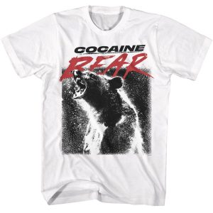 Cocaine Bear – Poster Light – American Classics – Solid White Adult Short Sleeve T-Shirt