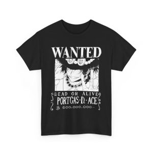 [Comfort Colors] Wanted Poster Portgas D. Ace T-Shirt, Anime Tshirt