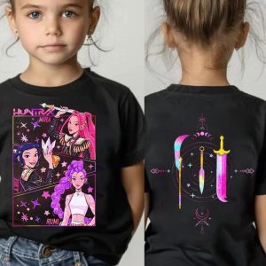 Kpop Demon Hunters T-Shirt, Jinu Manga, Kpop Huntrix PIN, Demon Hunter Merch, Saja Girls Fan Poster, Kpop Tee
