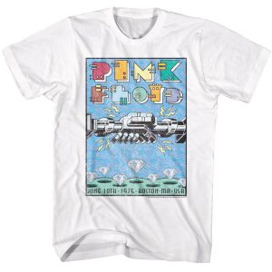 Pink Floyd – Poster – American Classics – Solid White Adult Short Sleeve T-Shirt